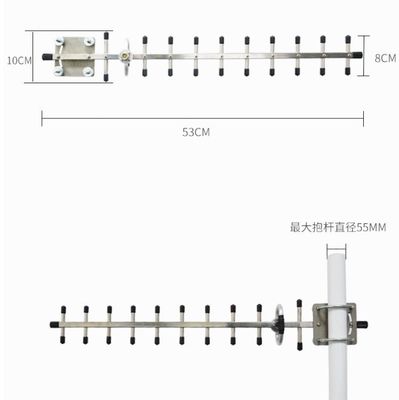 1435-1515MHz 12.6dBi 11ユニットステンレス鋼 5g ヤギアンテナ